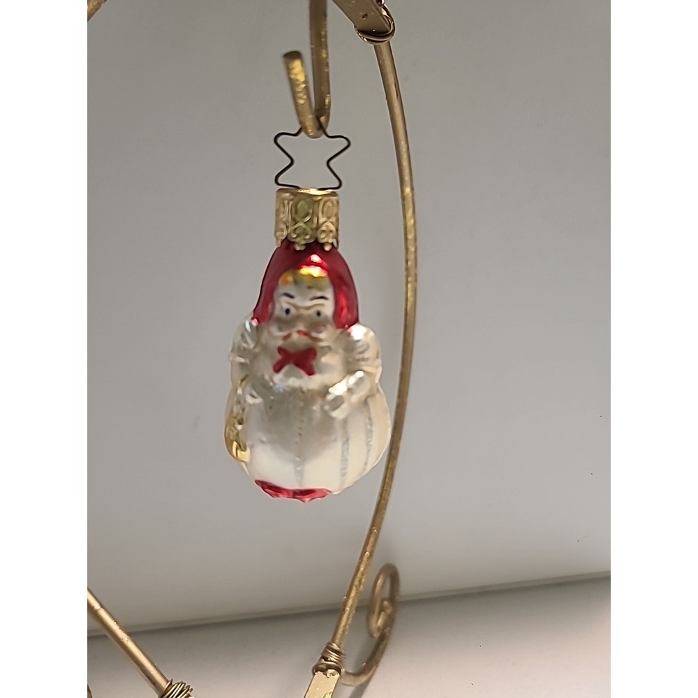 Miniature Mercury Glass Inge Glas Christmas Ornament ~ 2" Old World Christmas